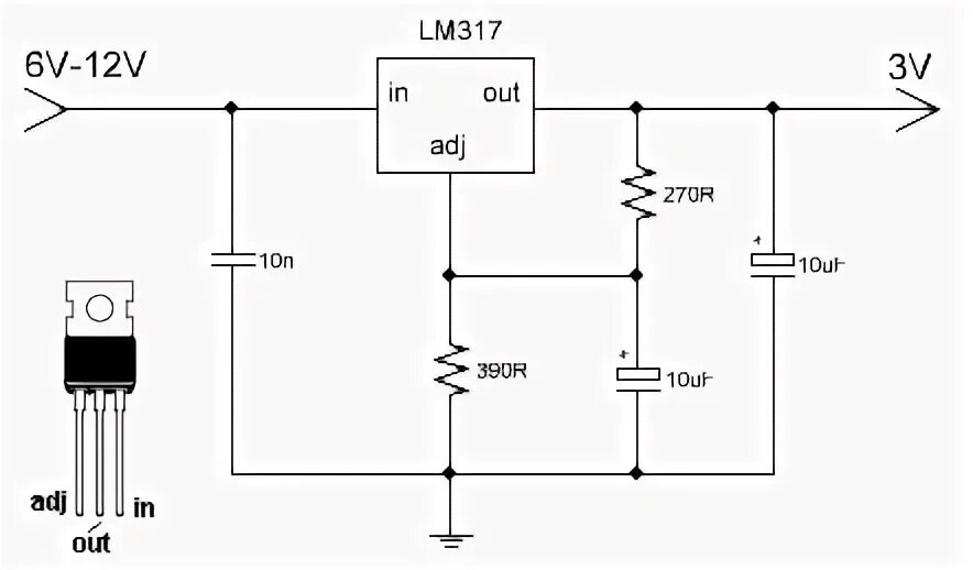 Стабилизатор напряжения 5в схема включения. Стабилизатор напряжения lm317 3.3 вольта. Lm317 стабилизатор. Стабилизатор на лм317. Напряжение 3.3 вольт