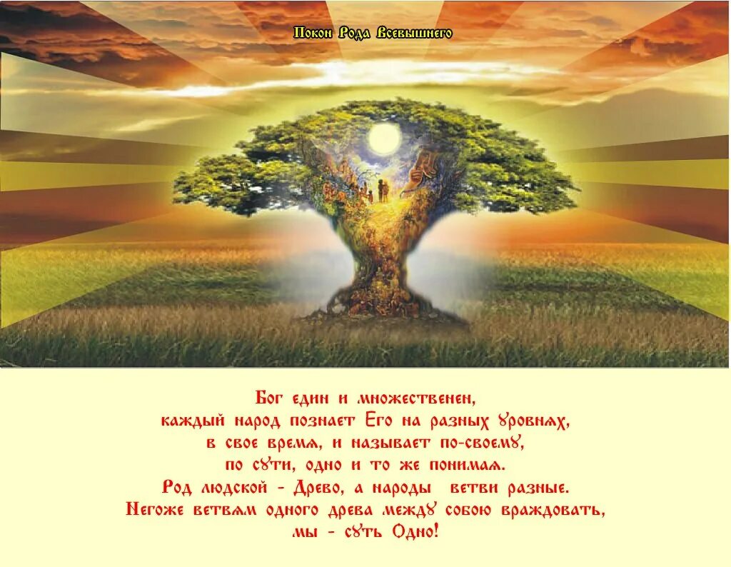 Род всевышний. Покон рода Всевышнего. Воссоединение с Родом. Сила рода. Сила Бога род.