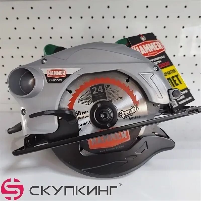 Сетевая циркулярная пила hammer crp1300d