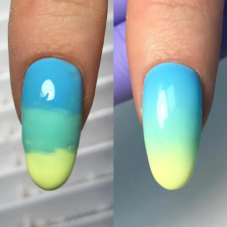 Красивый градиент на ногтях. Красиво накрасить ногти в домашних. Градиент пошагово. Маникюр омбре губкой. Омбре на ногтях пошагово для начинающих.