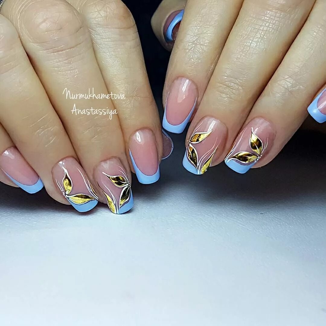 сиреневый френч. френч единичка. френч с дизайном. стилизованный френч на ногтях. необычный френч.