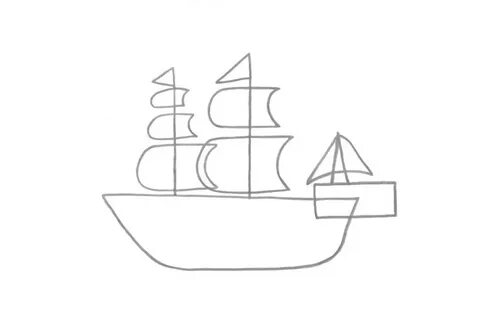 Нарисовать рисунок кораблик