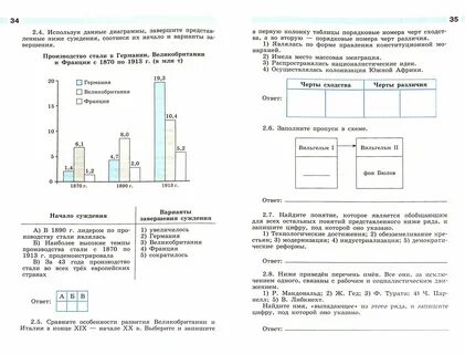 Новейшее время рабочая тетрадь