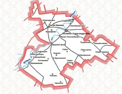Меловской район карта