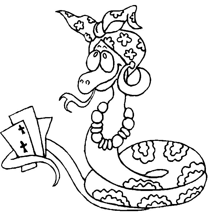 Змея символ года распечатать Animal Coloring Pages MomJunction Snake coloring pages, Animal coloring pages,