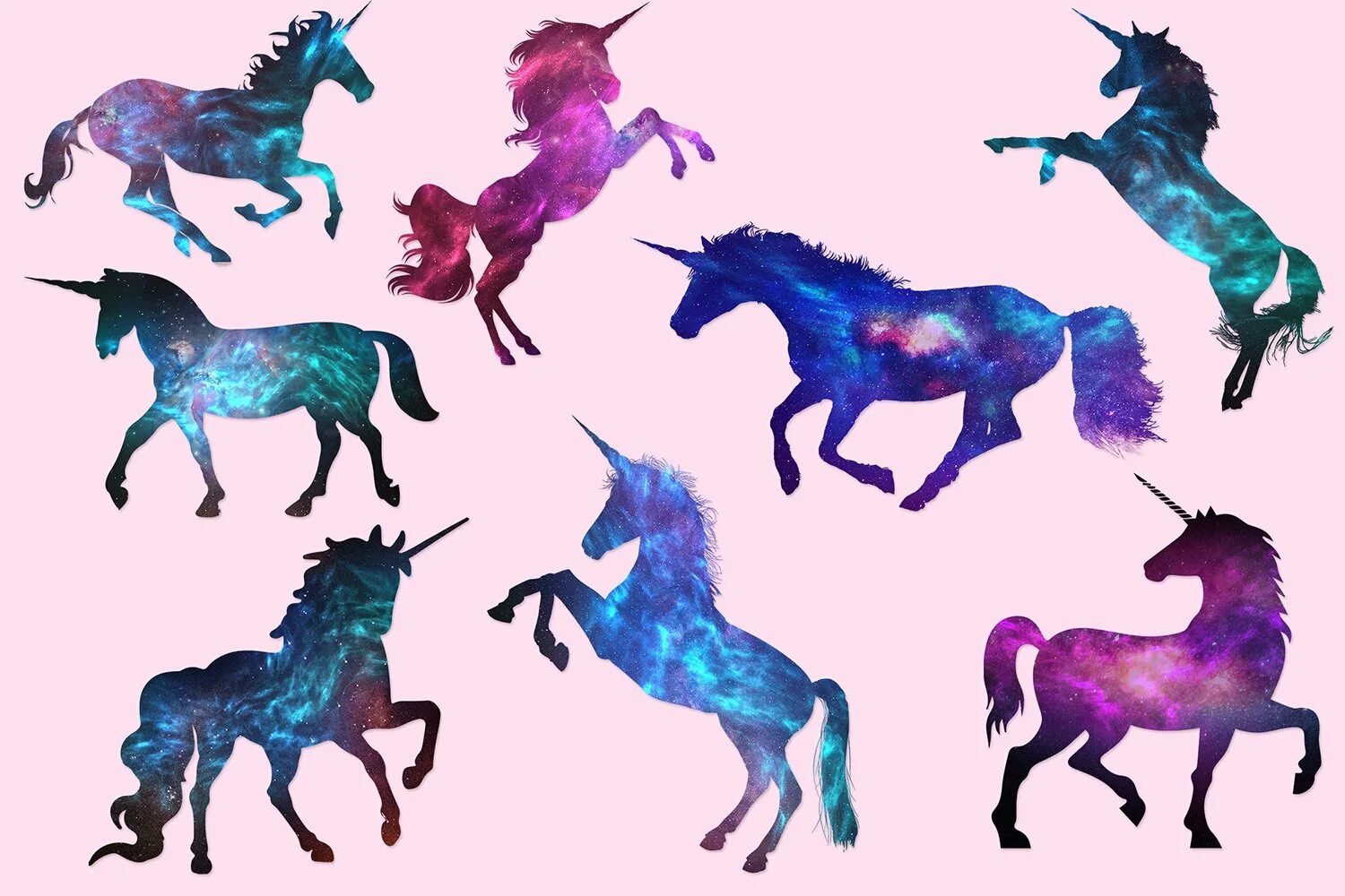 Лошадки разноцветные. Единорог картинка. Стикеры "Единорог". Единорог цветной
