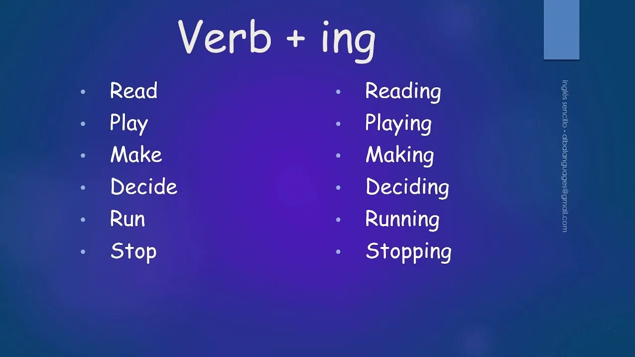 Verb + ing. Глаголы с ing. Make ing. Make в ing форме. Talks ing