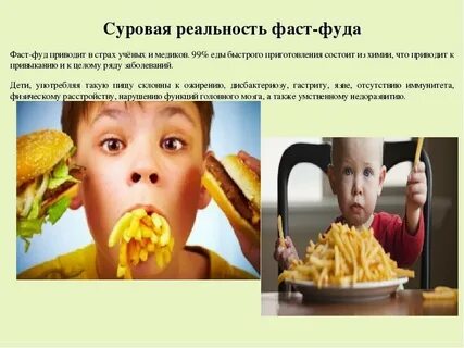 Вред питания