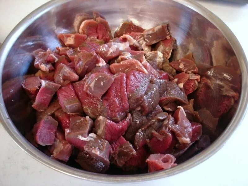 Блюдо из свиное легкое. Venison meat. Приготовление легкого свиного