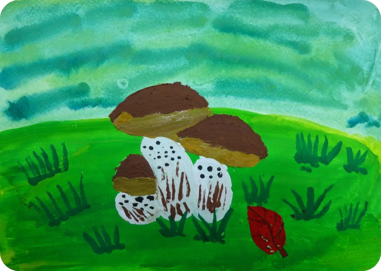 Конспект занятия путешествие в лес. Рисование красками для детей. Рисование грибы. Рисование для дошкольников. Рисование с детьми грибы.