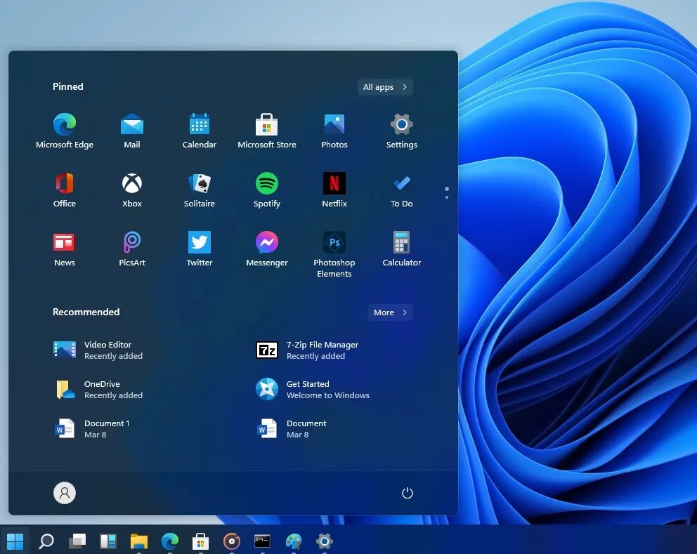 Windows 11 max. Виндовс 11 Интерфейс. Windows 11 Pro. Меню пуск виндовс 11. Новый Интерфейс виндовс.