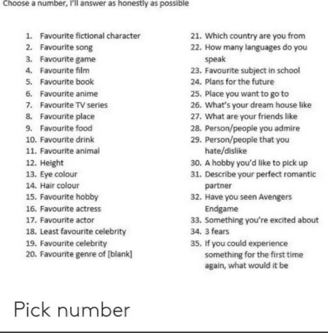 Send me number your. Pick a number game. choose number. choose the number and answer. pick a number and i&#039;ll answer honestly.
