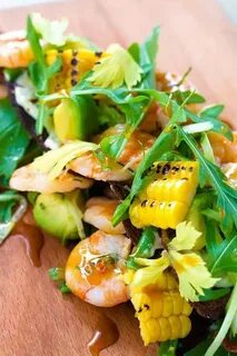 Креветки с кукурузой