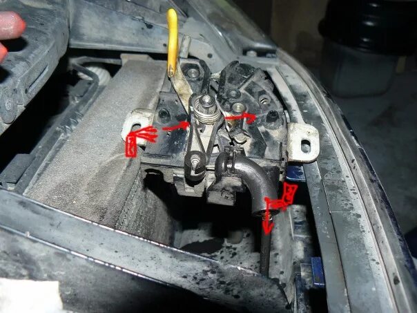 открыть капот s max