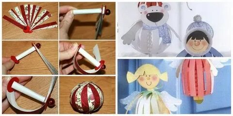 Как сделать елочную игрушку из бумаги