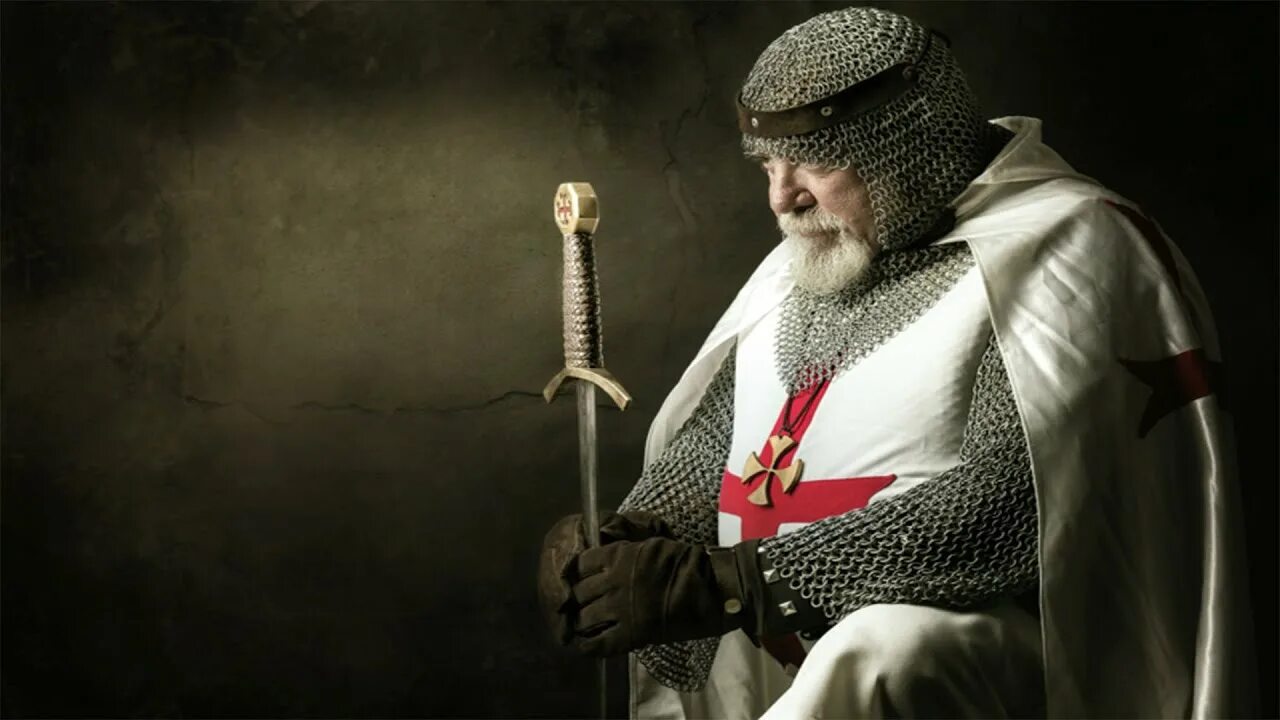 Воин тамплиер. Тамплиеры и святой грааль. Рыцарь тамплиер. Монах воин. Рыцарь на колене.