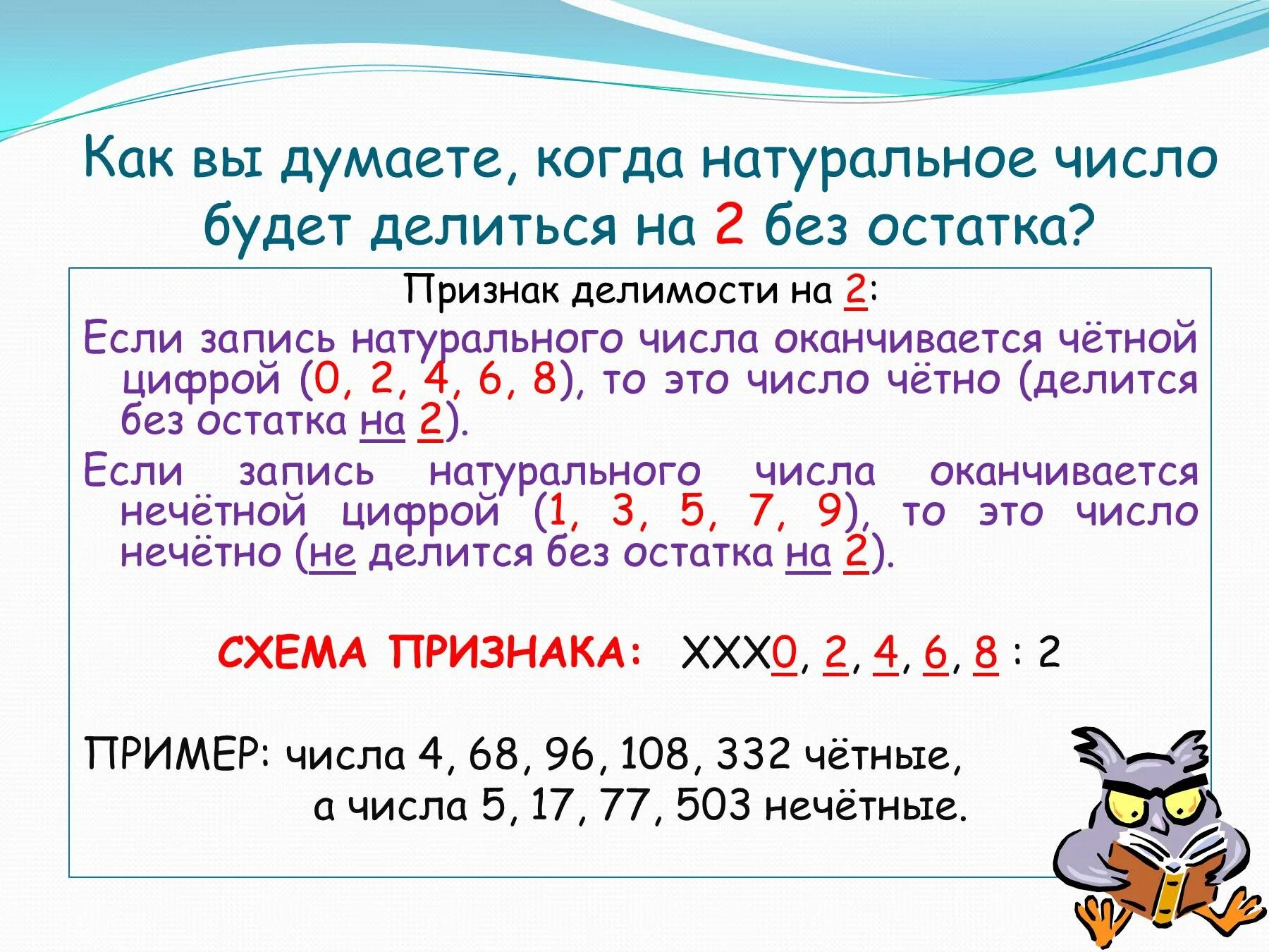 Число делящееся без остатка называют. Признаки делимости. Признаки деления на 10. Числа делящиеся на 2. Признаки деления на 2.