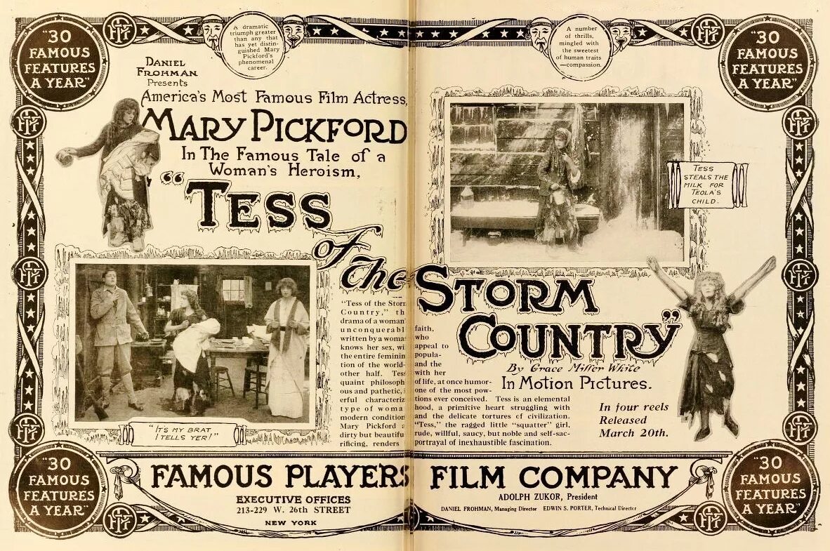 Famous player. Tess Storm Country. Tess Storm Country 1960.