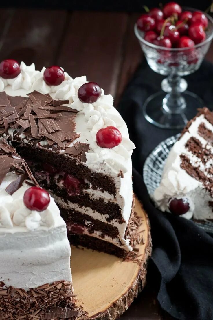 Торт "чёрный лес" (Black Forest Cake). Шварцвальдский вишневый торт черный лес. Шварцвальдский торт чёрный лес. Блэк Форест торт. Торт черный лес классический с вишней рецепт