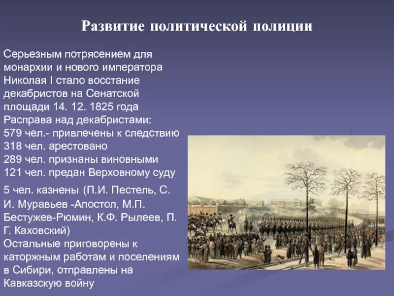 Почему трубецкой не явился на сенатскую. Восстания Декабристов после Восстания. Восстание на Сенатской площади участники Каховский. Судьба Декабристов после Восстания на Сенатской площади.