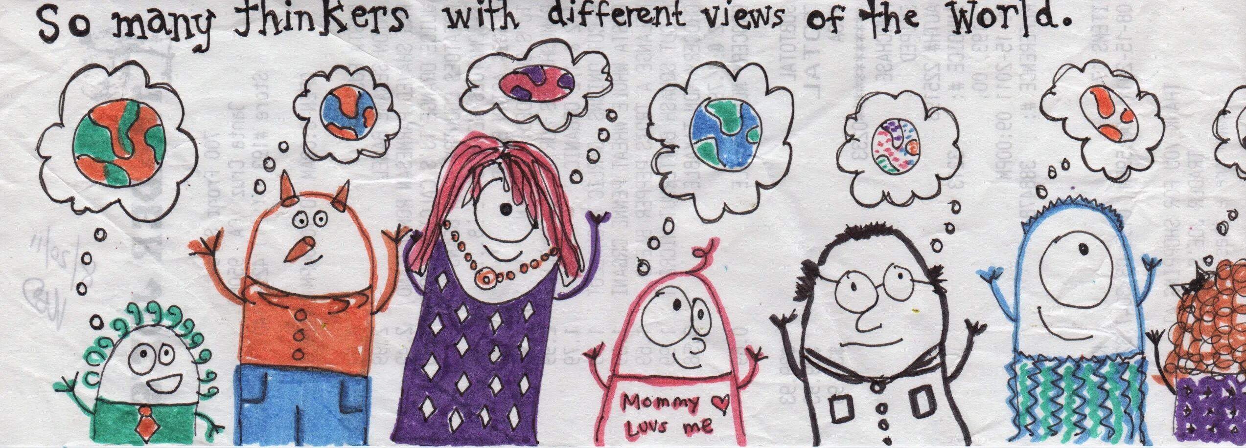 Which world is different. Different views.