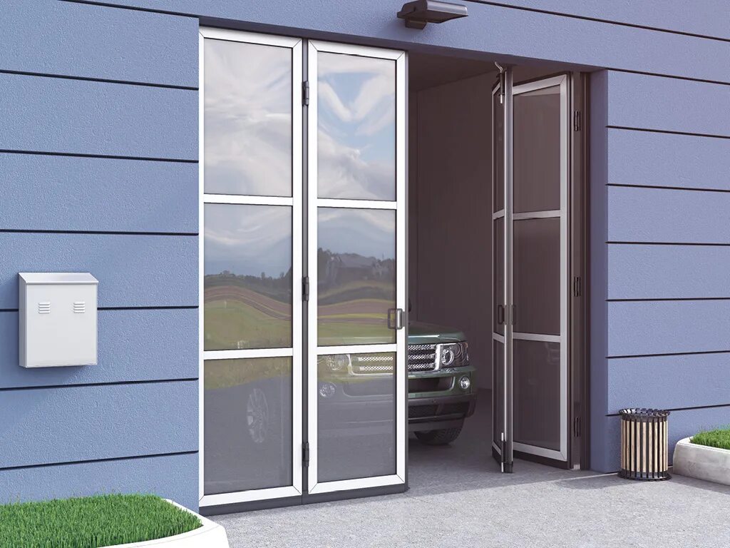 Складные ворота. Ворота дорхан складные без нижней направляющей. складные промышленные ворота дорхан. панорамные ворота дорхан. складные ворота doorhan.