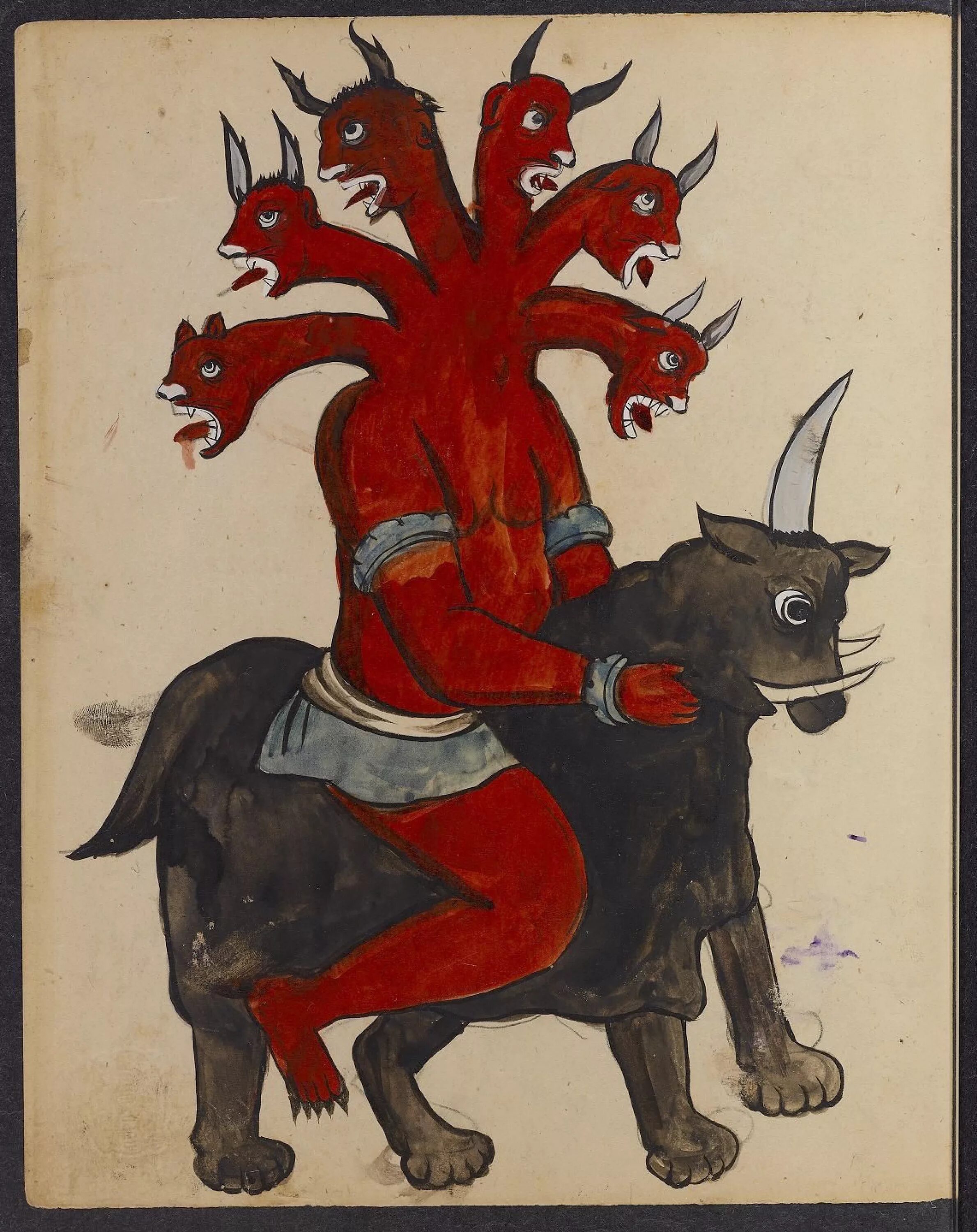 Мусульманский черт. Средневековые изображения демонов.