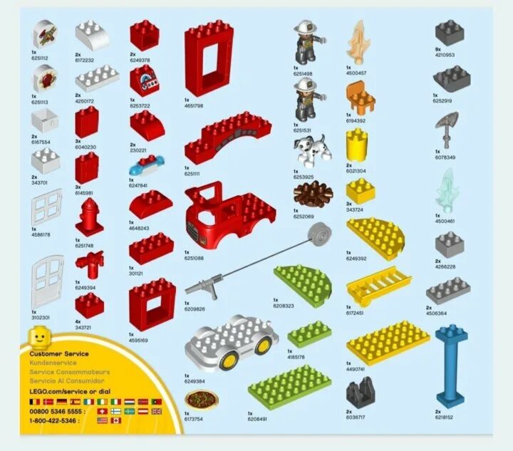 LEGO (Лего) Игрушка Дупло Мой первый гоночный автомобиль 6*14*16 см Товар. Детск