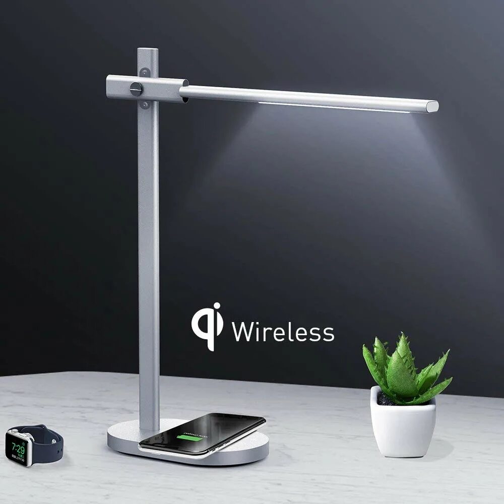 Беспроводной лед светильник. Momax лампа. desk lamp wireless charger. led desk lamp with wireless charger. светильник led desk lamp 1s настольный.