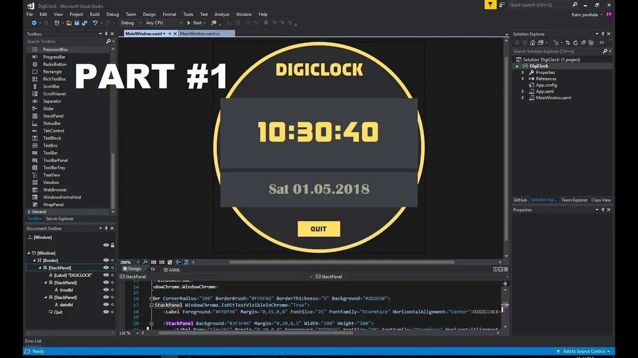 Программа на c часы. Аналоговые часы на c#. часы для приложения c#. xaml c#. wpf красивые часы.