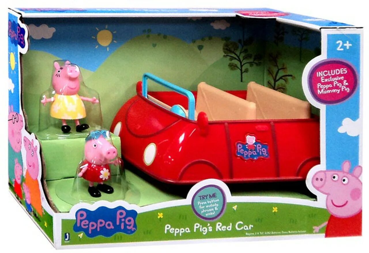 Машина пеппы. Игровой набор Peppa Pig Red car. Свинка Пеппа игрушки машина. Свинка Пеппа и мусоровоз. Коляска Свинка Пеппы и которая лежачая.