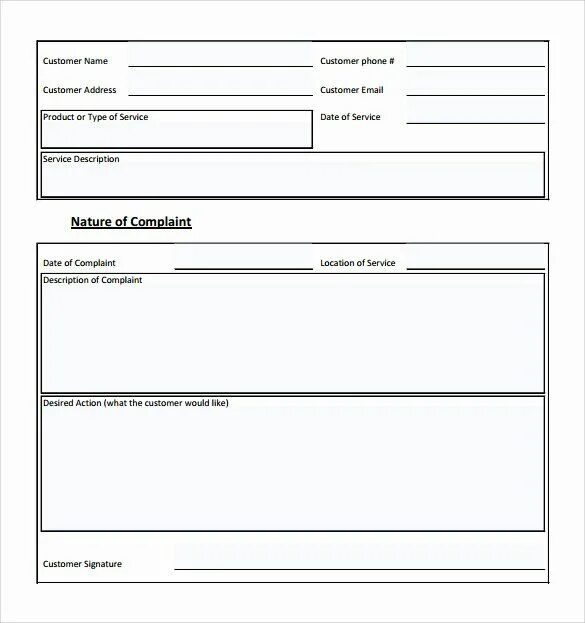 Complaint form. Form example. Types of customers. Customer complaints. Form new part