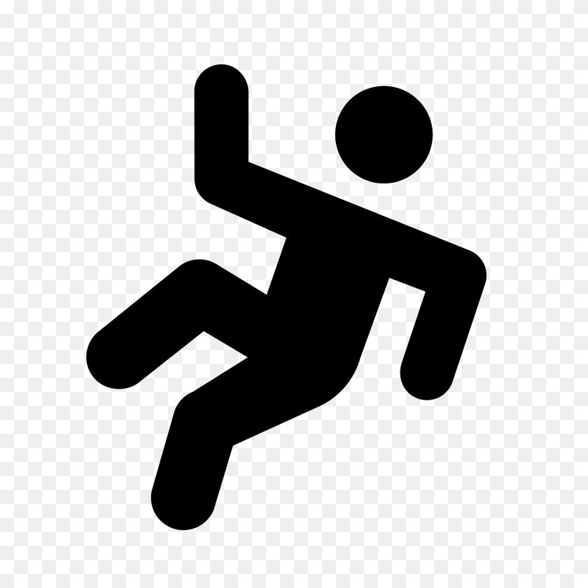 Падающий человечек. Знак падающий человек. Значок падающего человека. Пиктограмма падающий человек.