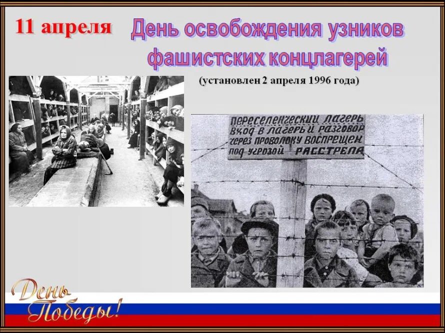 11 апреля день в истории. Международный день освобождения узников концентрационных лагерей. освобождение узников концлагерей 11 апреля. 11 апреля день освобождения узников фашистских концлагерей. узники концлагерей 11 апреля презентация.