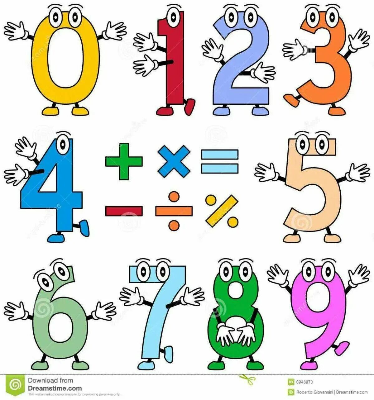 Цифры рисунки 1 класс. Смешные цифры. Веселые математические цифры и знаки. Математические знаки рисунок. Смешные цифры для детей.