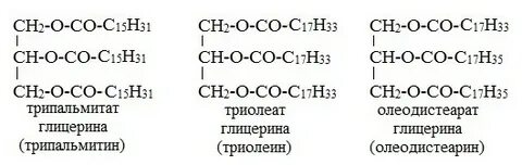Жир пальмитиновой кислоты название