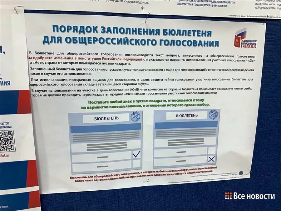 Погашение бюллетеней на выборах
