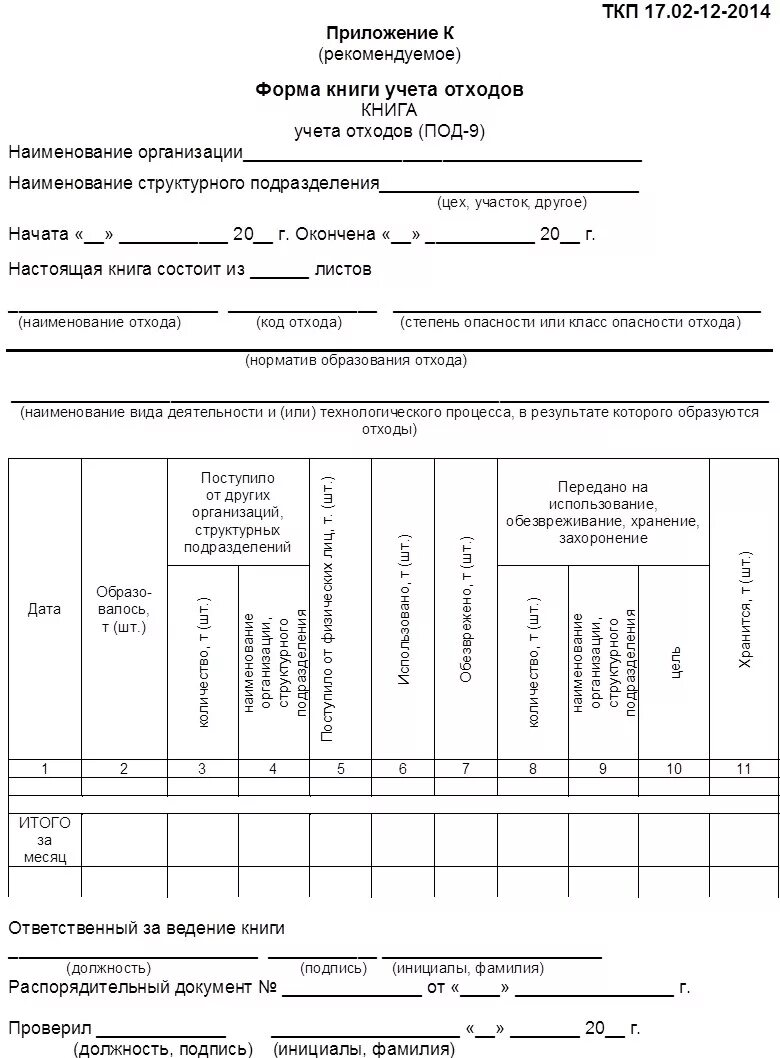 Журнал ведения отходов. Журнал первичного учета движения отходов производства и потребления. Форма журнала учета движения отходов. Журнал движения отходов на предприятии пример заполнения. ТКП 45 по формам журналов учета отходов.