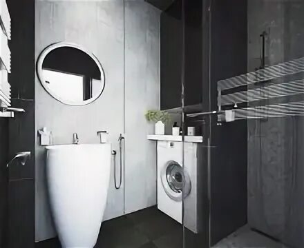 Ванна с душевой и стиральной машиной