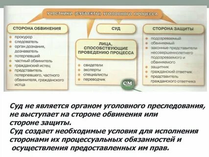 Лица участвующие в деле уголовный процесс