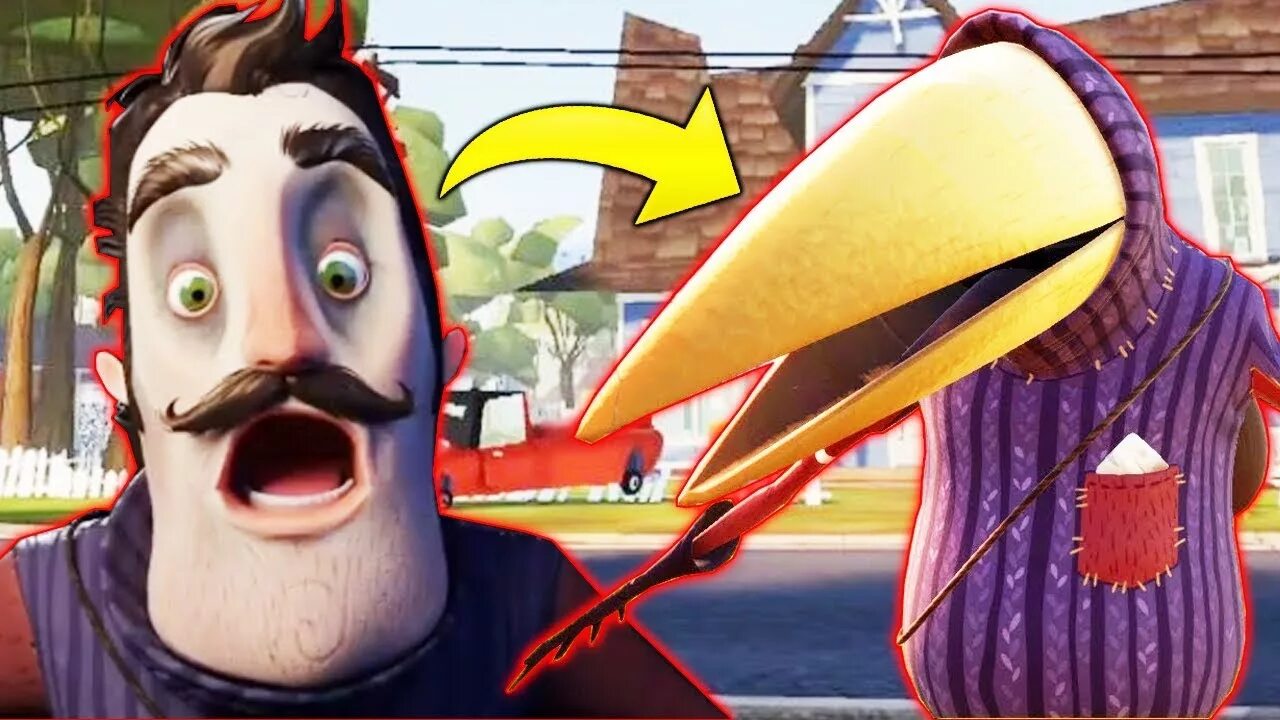 Привет сосед 2 ворон. Hello Neighbor 2 ворон. Ворона привет сосед 2. Hello Neighbor 2 ворона.