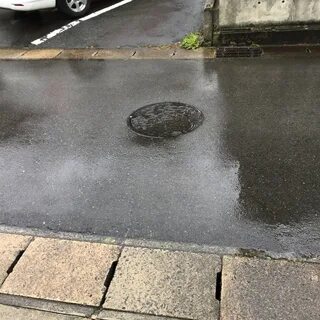 Тротуар дождь