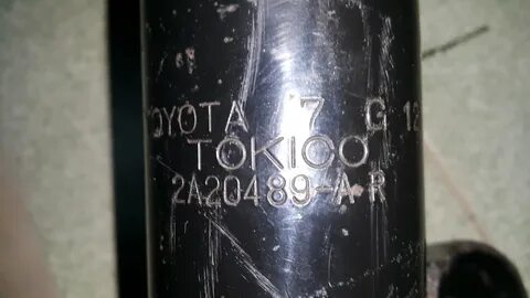 Маркировка амортизаторов