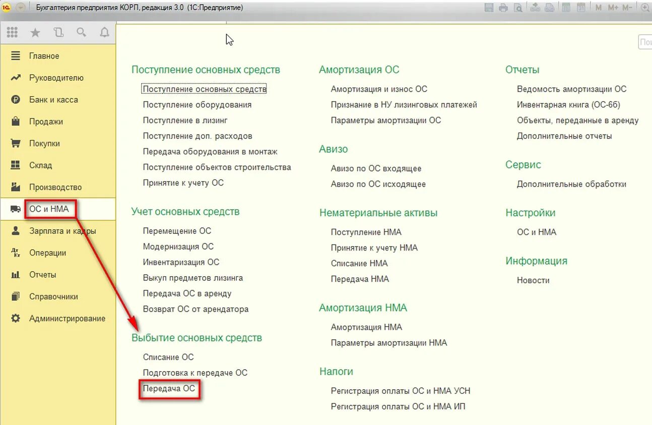 Основные переданные в аренду. ERP учет основных средств. Учет основных средств списание и поступление руз. Как в 1 с 7 сделать безвозмездную выбытие основных средств. Настройка ЕРП списание ОС при выбытии.