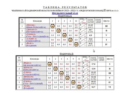 Волейбол 1 лига