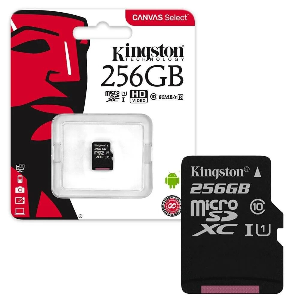 Карта памяти kingston microsd. Microsd kingston 10 class canvas select 32gb. карта памяти 32gb kingston canvas select. карта памяти kingston sd256-s. карта памяти microsd 32gb kingstone.