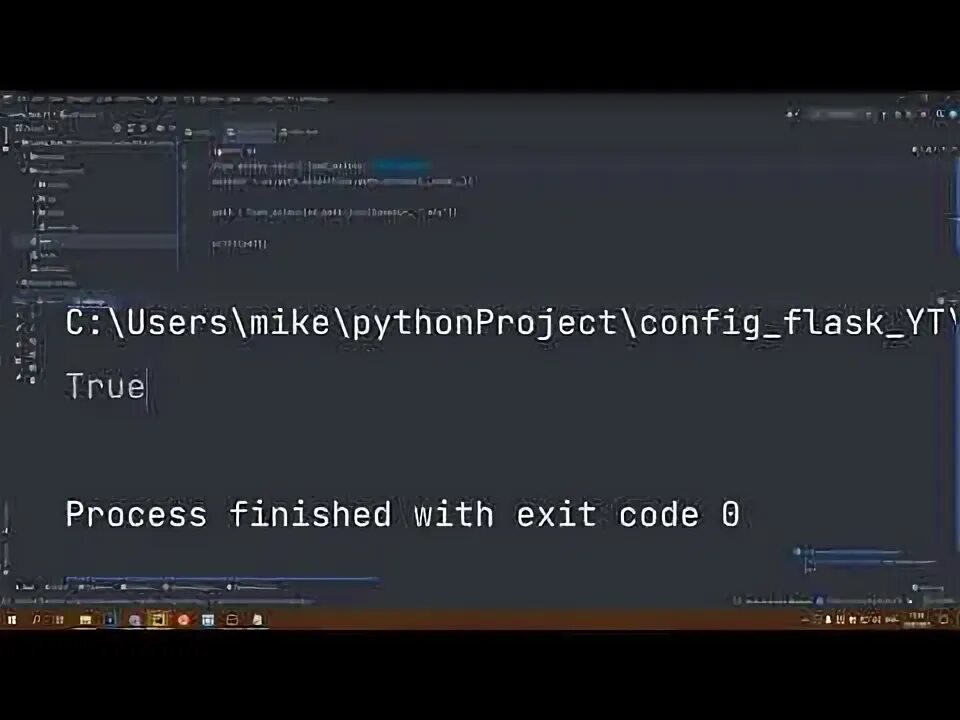 Flask config. Flask config
