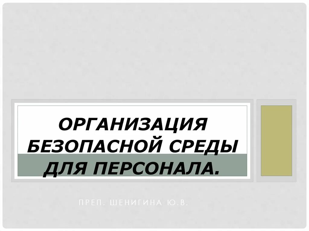 Организация безопасной среды для персонала. Организация безопасной среды для пациента и персонала. Организация безопасной среды. Организация безопасной среды для персонала доклад. Безопасная среда учреждения