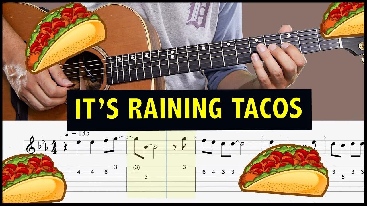ИТС Рейн Такос. It's raining Tacos. Raining Tacos Ноты. Ноты it raining Tacos.