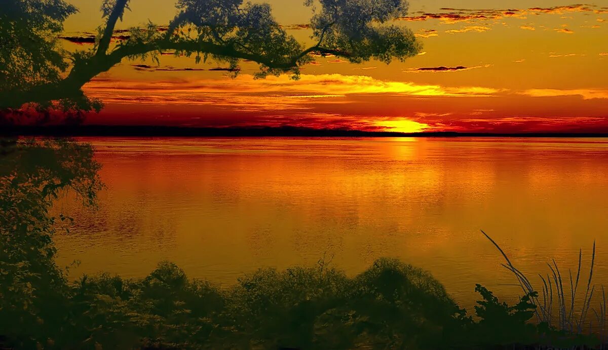 летний рассвет. осенний закат. рассвет на реке. девушка на фоне зари. закат в деревне.